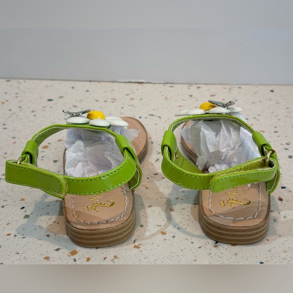 Miss Trish for Target Thong Sandals with Flower & Butterfly Little Girls Size 7 - Picture 5 of 8